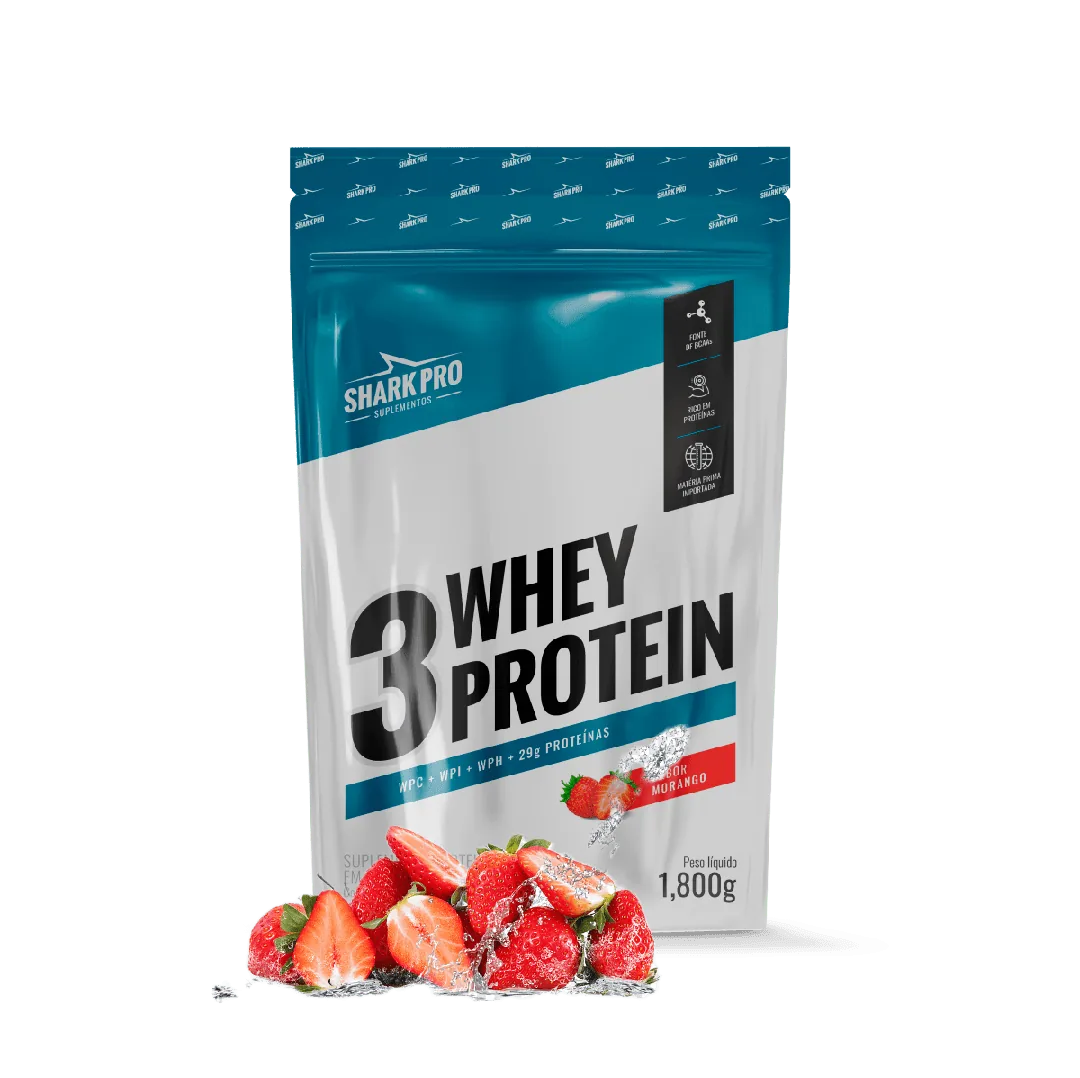 3 Whey Protein Shark 1,8kg
