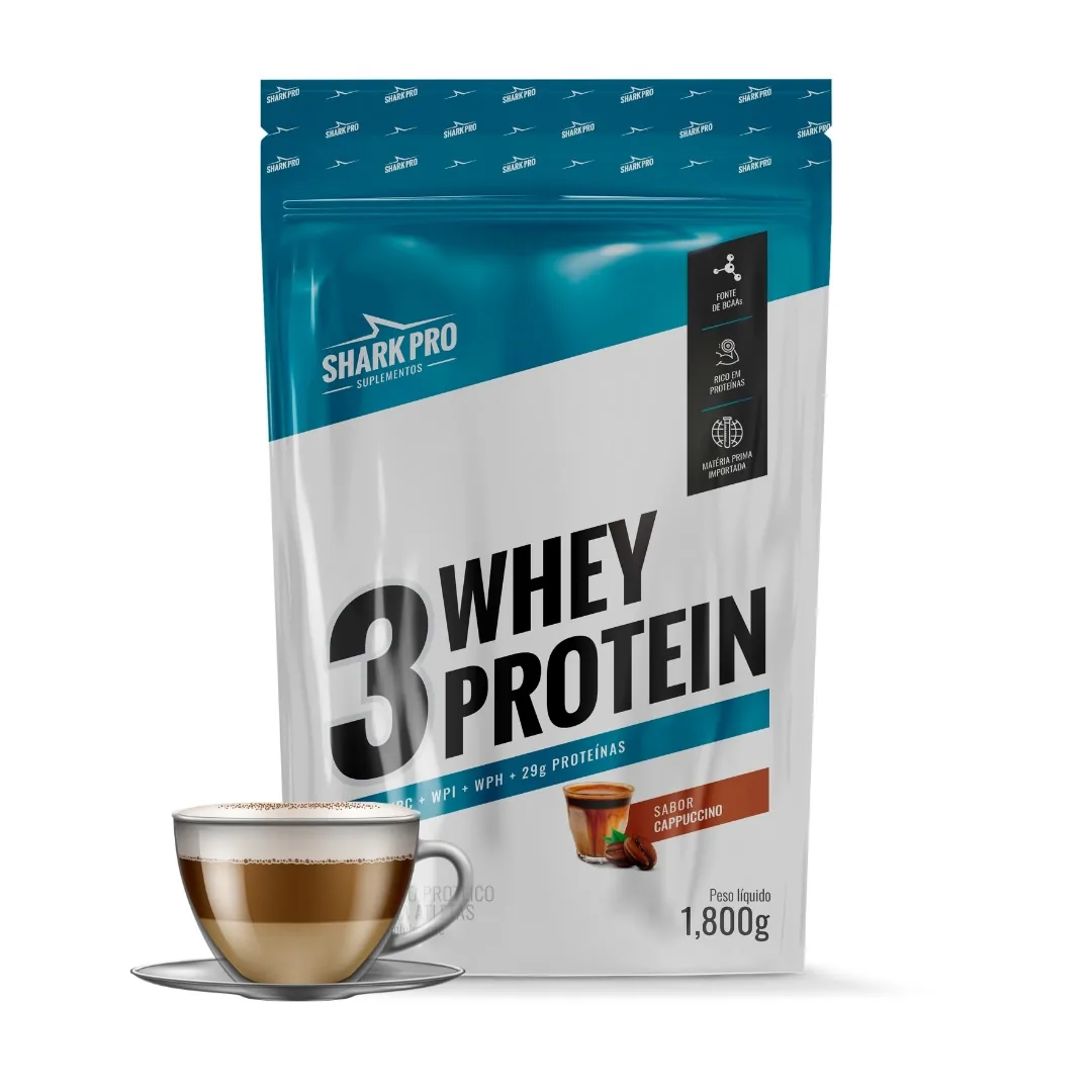 3 Whey Protein Shark 1,8kg · imagen