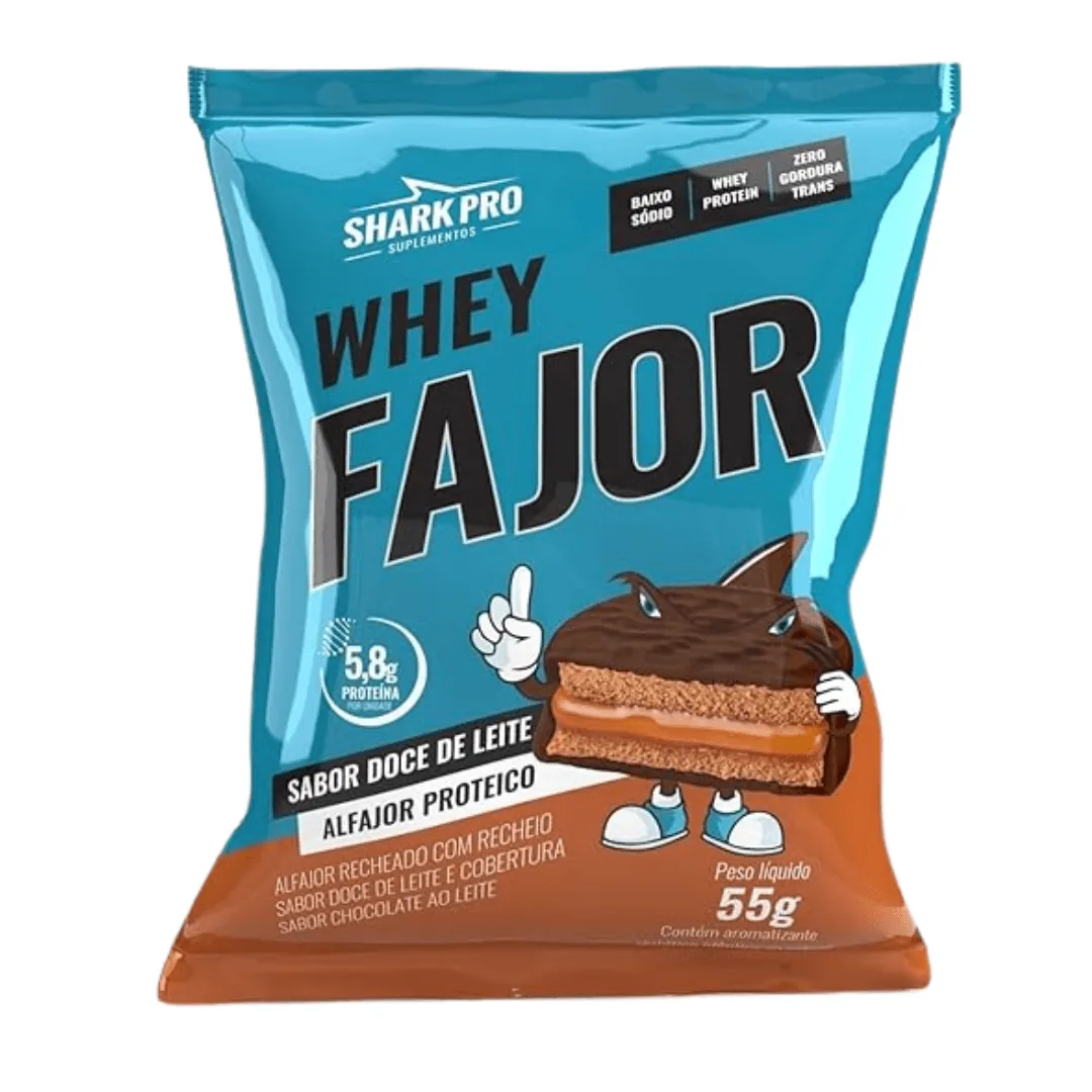 Shark Whey Alfajor 12 Uni Dulce de Leche · imagen